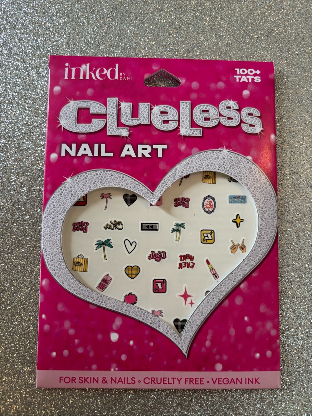 NWT inked by Dani Clueless Nail Art Stickers - Pink